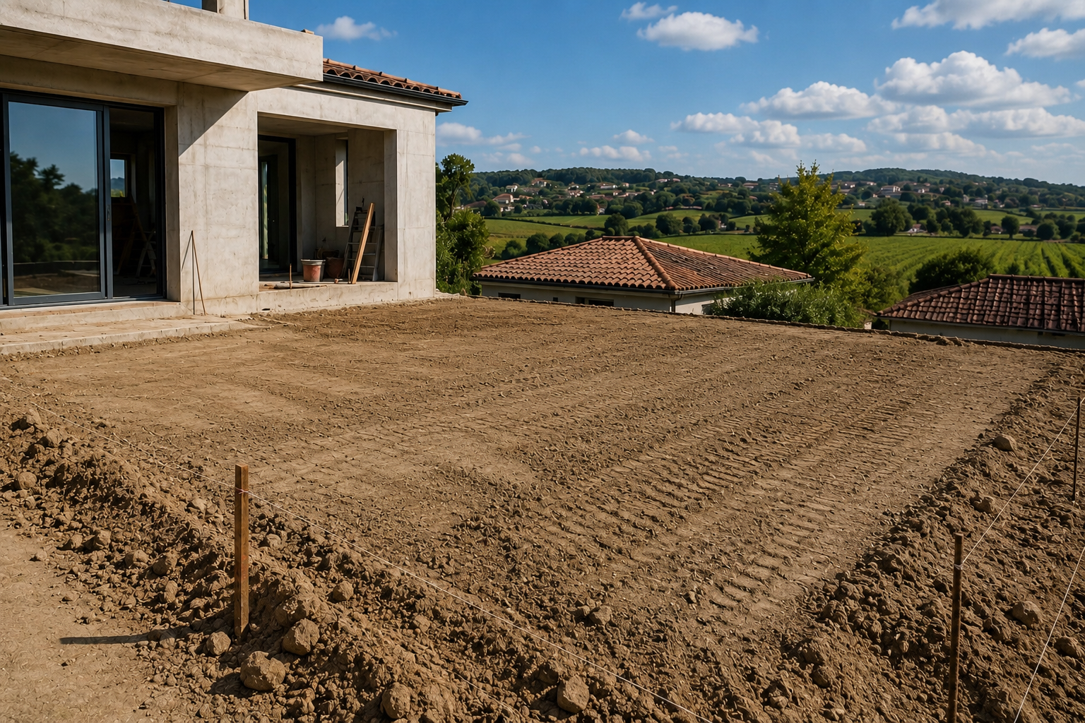 Terrassement chantier extérieur